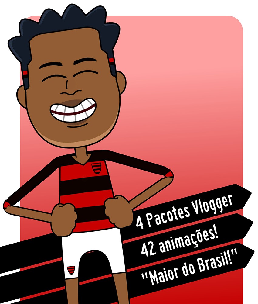Flamenguista - Personagem Animado (pronto para usar)