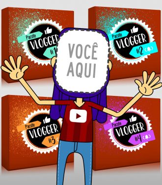 4 Pacotes Vlogger #1 a #4 (Personalizado)