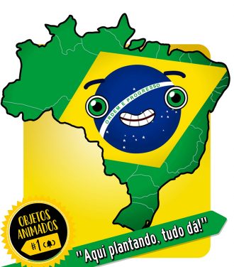 Mapa do Brasil - Objeto Animado (pronto para usar)